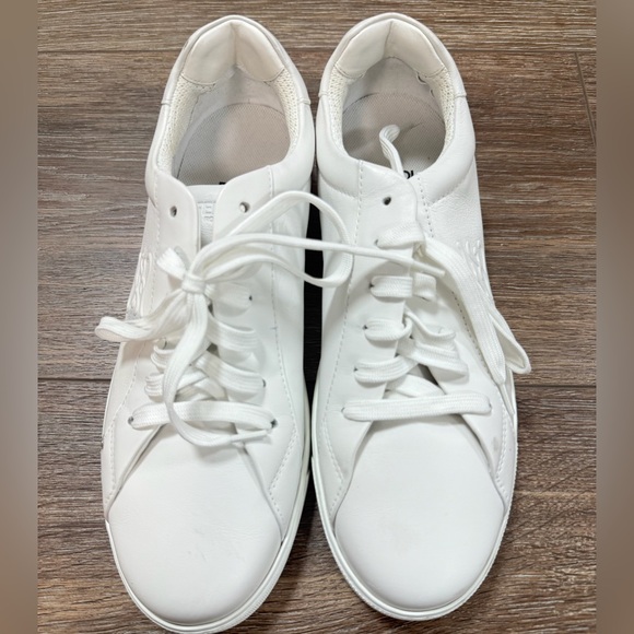 FENDI White Lace-Up Sneakers